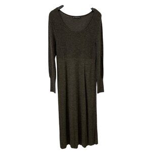 Peruvian Connection Alpaca Sweater Dress Size Large Scoop Neck Long Sleeve Cozy